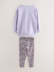 Flieder-Violett - Laura Ashley Sweatshirt and Leggings Set - Bild 2 von 5