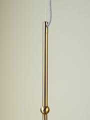 Rockett St George Antique Brass Glass Globe Ceiling Light - Image 3 of 5