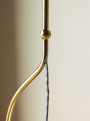 Rockett St George Antique Brass Glass Globe Ceiling Light - Image 5 of 5