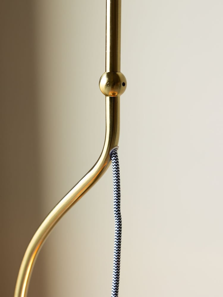 Rockett St George Antique Brass Glass Globe Ceiling Light - Image 5 of 5