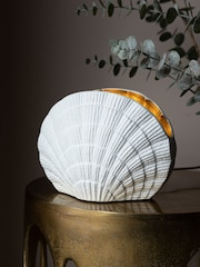 Rockett St George Gold Clam Shell Table Lamp - Image 1 of 7