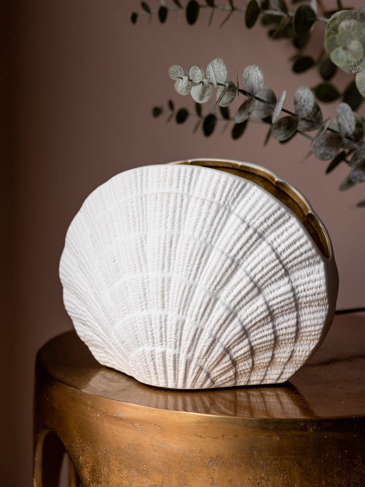 Rockett St George Gold Clam Shell Table Lamp - Image 2 of 7