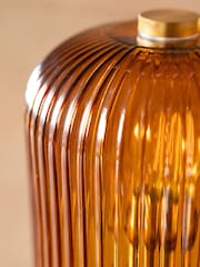 Rockett St George Amber Seventies Champagne Glass Table Light - Image 3 of 7