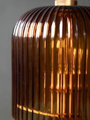 Rockett St George Amber Seventies Champagne Glass Table Light - Image 4 of 7