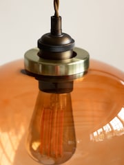 Rockett St George Amber Easyfit Glass Ceiling Light - Image 3 of 6