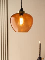 Rockett St George Amber Easyfit Glass Ceiling Light - Image 4 of 6