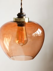 Rockett St George Amber Easyfit Glass Ceiling Light - Image 6 of 6