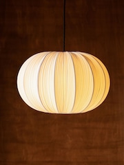Rockett St George Natural Pleated Fabric Ceiling Light - Image 5 of 7