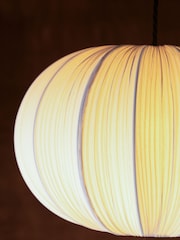 Rockett St George Natural Pleated Fabric Ceiling Light - Image 6 of 7