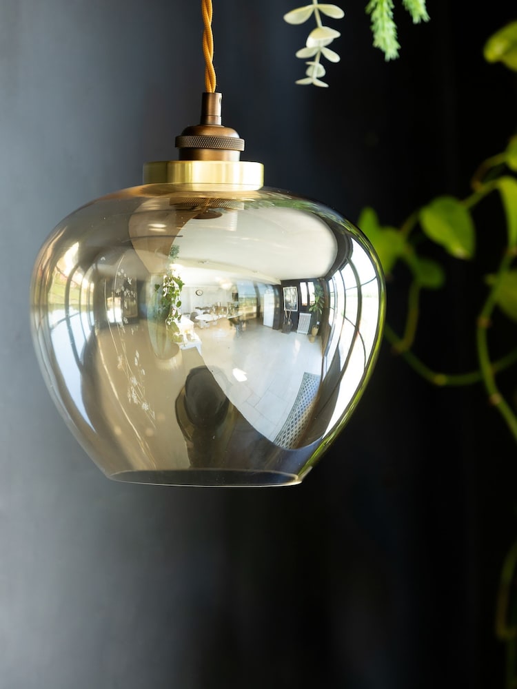 Rockett St George Champagne Easyfit Glass Ceiling Light - Image 2 of 7