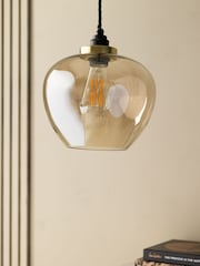 Rockett St George Champagne Easyfit Glass Ceiling Light - Image 6 of 7