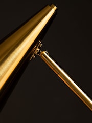Rockett St George Brass Contemporary Brass Floor Lamp - Image 4 of 6