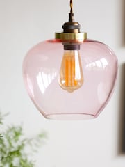 Rockett St George Pink Easyfit Glass Ceiling Light - Image 2 of 7