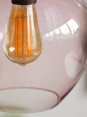 Rockett St George Pink Easyfit Glass Ceiling Light - Image 3 of 7