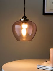 Rockett St George Pink Easyfit Glass Ceiling Light - Image 4 of 7