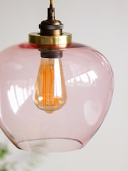 Rockett St George Pink Easyfit Glass Ceiling Light - Image 5 of 7