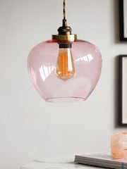 Rockett St George Pink Easyfit Glass Ceiling Light - Image 6 of 7