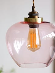 Rockett St George Pink Easyfit Glass Ceiling Light - Image 7 of 7