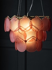 Rockett St George Pink Shell Pendant Light - Image 1 of 7