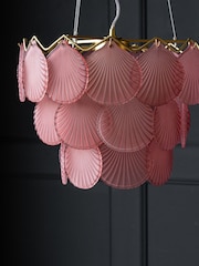 Rockett St George Pink Shell Pendant Light - Image 2 of 7