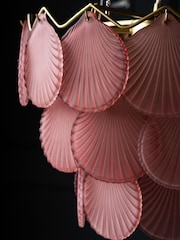 Rockett St George Pink Shell Pendant Light - Image 5 of 7