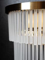 Rockett St George Clear Frosted Glass Layered Wall Light - Image 3 of 5