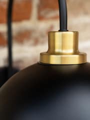 Rockett St George Black Statement Dome Outdoor Wall Light - Image 4 of 7
