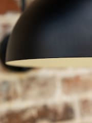 Rockett St George Black Statement Dome Outdoor Wall Light - Image 6 of 7