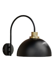 Rockett St George Black Statement Dome Outdoor Wall Light - Image 7 of 7
