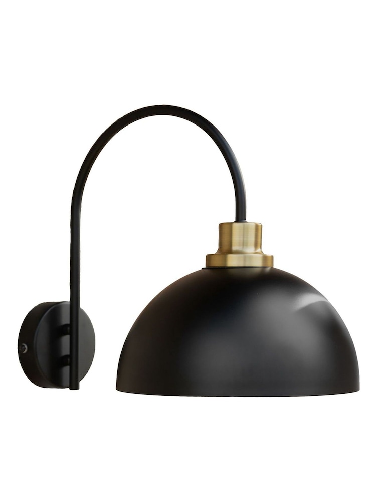 Rockett St George Black Statement Dome Outdoor Wall Light - Image 7 of 7