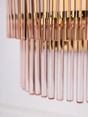 Rockett St George Pink Frosted Glass Layered Wall Light - Image 3 of 5