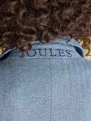 أزرق - سترة جيرسي تويد بنقشة متعرجة موديل Albury من Joules - صورة 11 من 12