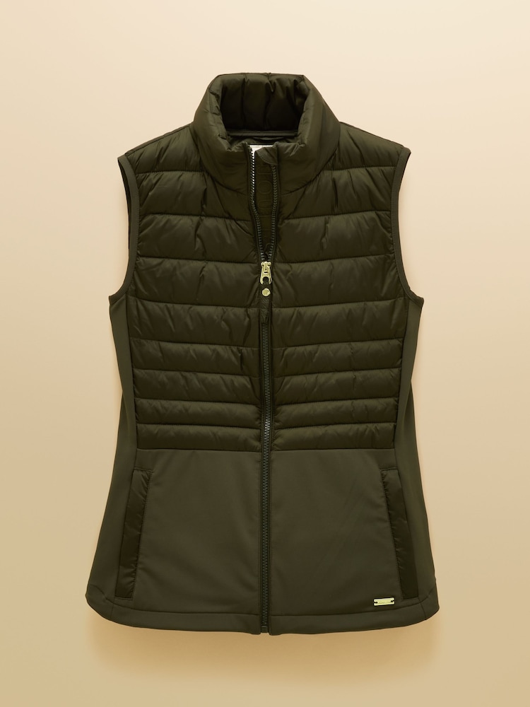 Joules Witley Green Padded Gilet - Image 10 of 10