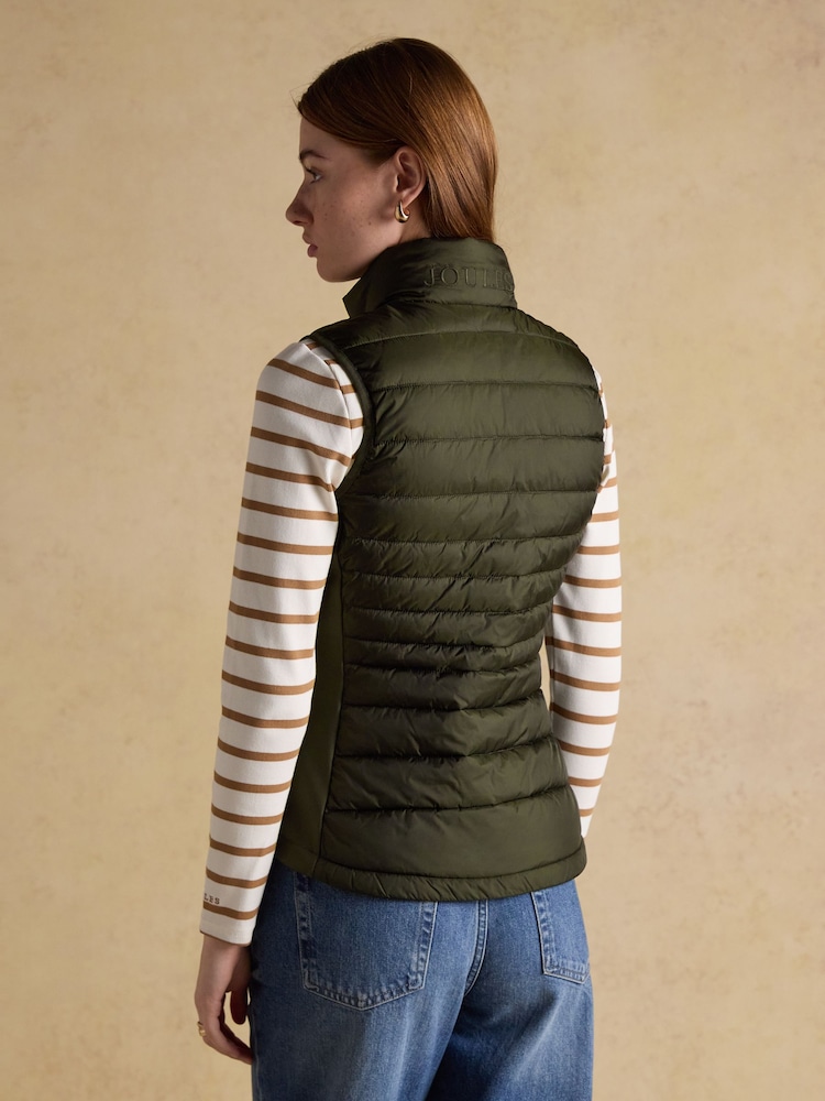 Joules Witley Green Padded Gilet - Image 2 of 10