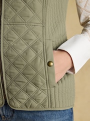 Salbeigrün - Joules Minx Duschfester Diamant Gesteppt Weste - Bild 6 von 11