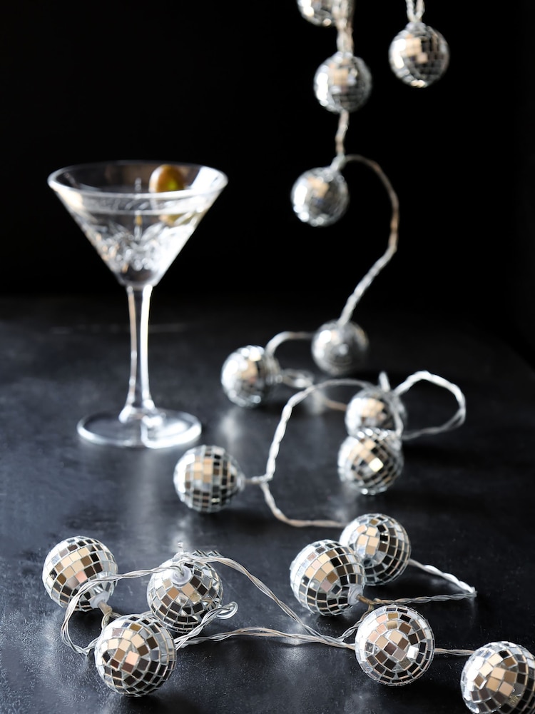 Rockett St George Silver Disco Ball String Light - Image 1 of 7