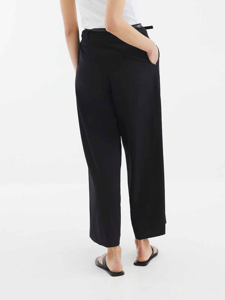 Noir - River Island Pantalon ample ceinturé - Image 3 of 4