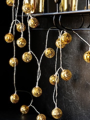 Rockett St George Gold Disco Ball String Light - Image 1 of 6