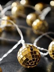 Rockett St George Gold Disco Ball String Light - Image 3 of 6