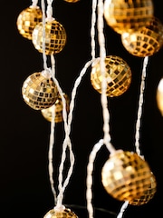 Rockett St George Gold Disco Ball String Light - Image 4 of 6