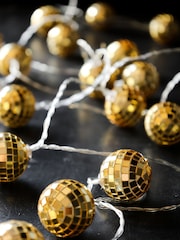 Rockett St George Gold Disco Ball String Light - Image 5 of 6