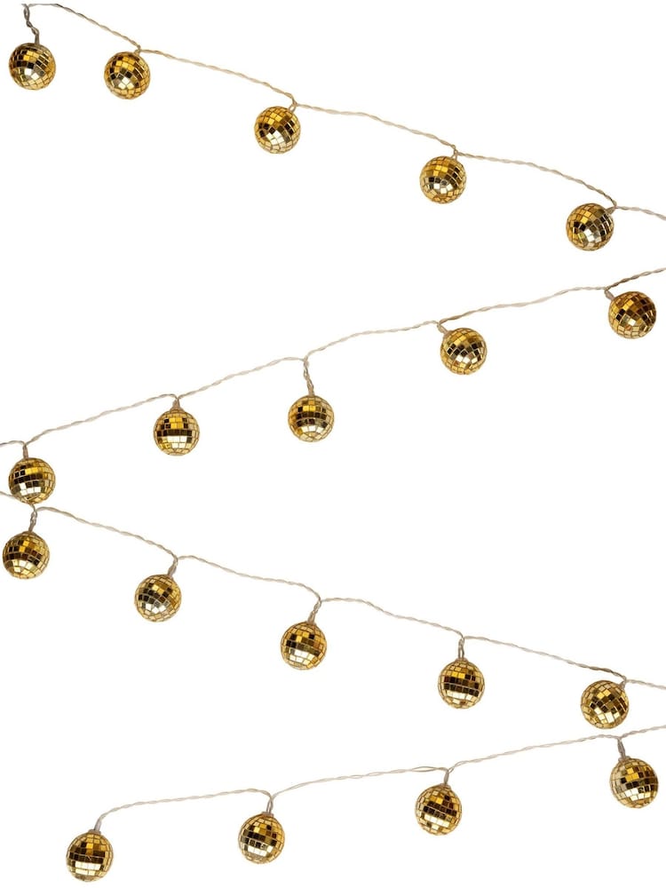 Rockett St George Gold Disco Ball String Light - Image 6 of 6