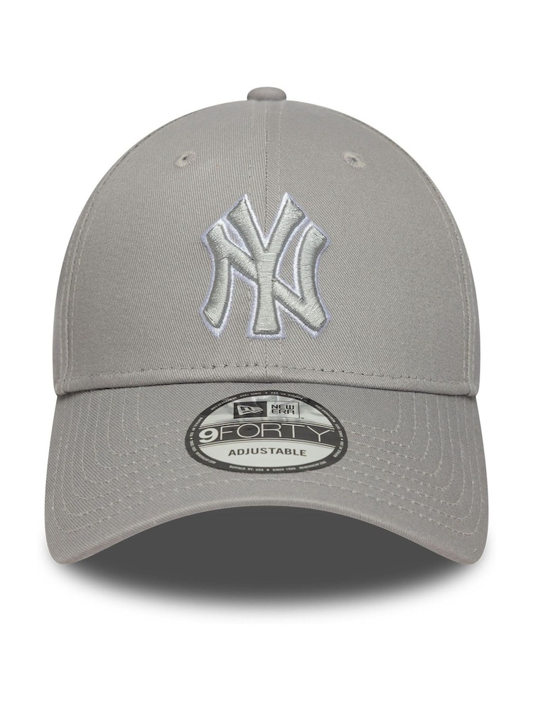 New Era Grey Outline 9Forty Neyyan Cap - Image 1 of 8
