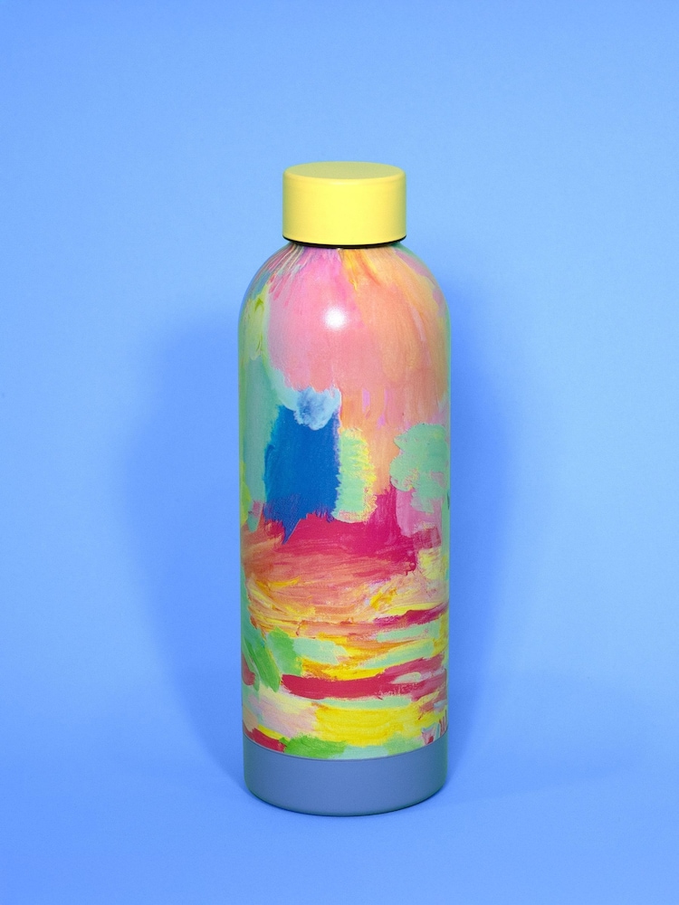 Arthouse Multi Colour Sugar Metal Water Bottle - Image 2 of 3
