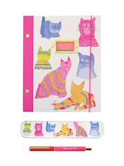 Arthouse Multi Miaow For Now Hardback B5 Notebook and Pen in Tin - Image 1 of 6