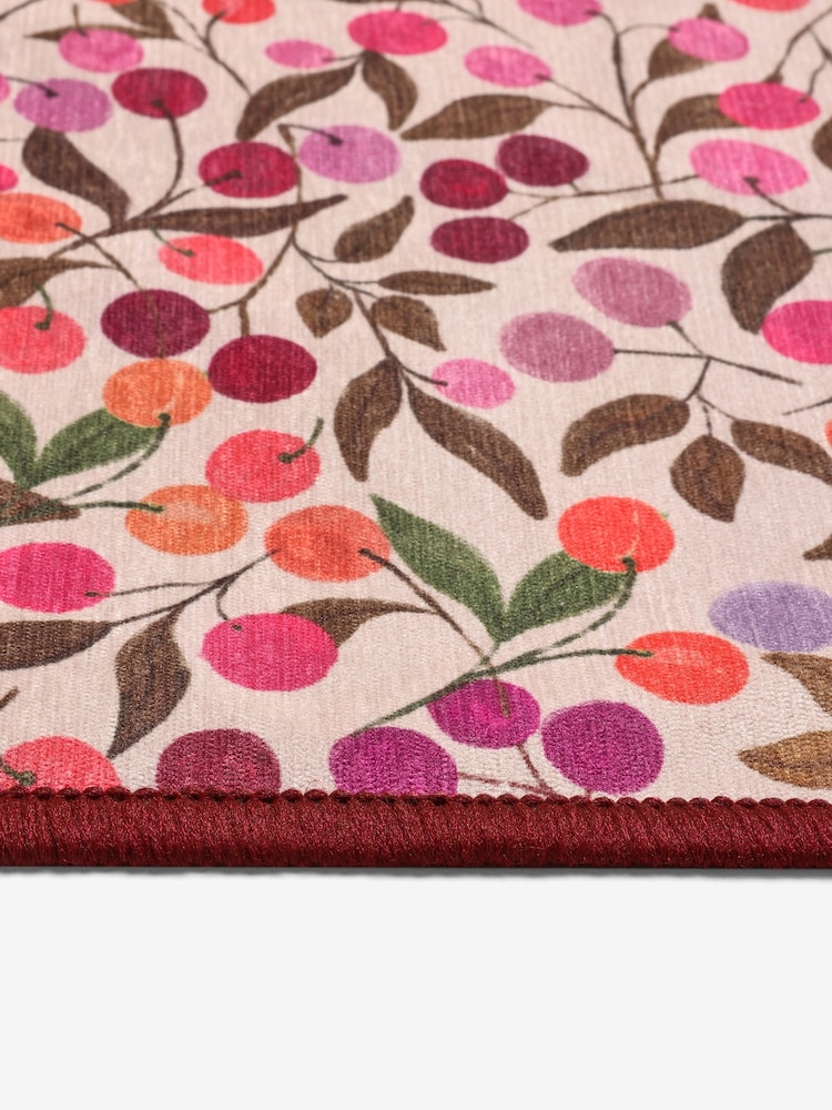 Set of 2 Purple Washable Seasonal Berries Doormats - Image 5 of 5