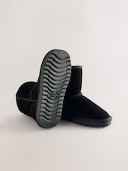 Black Water Repellent Suede Pull On Boots - Image 6 of 6