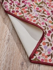 Red Washable Seasonal Berries Rug - Image 4 of 5