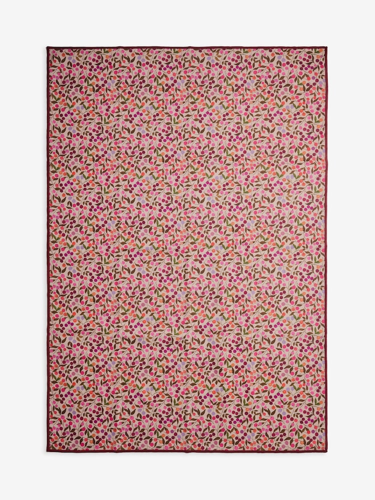 Red Washable Seasonal Berries Rug - Image 5 of 5