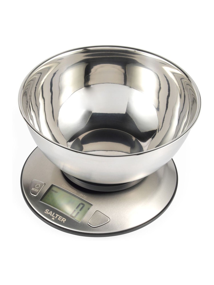 Salter Stainless Steel Bowl Kitchen Scale - Image 1 of 6